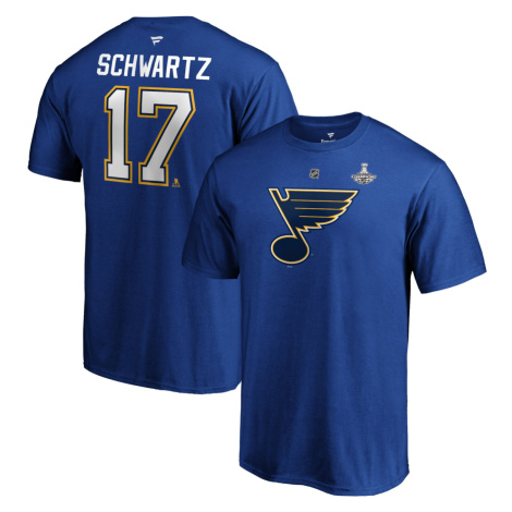 St. Louis Blues pánské tričko Jaden Schwartz 2019 Stanley Cup Champions Authentic Stack Name & N Fanatics