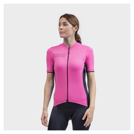 ALÉ Cyklistický dres s krátkým rukávem - COLOR BLOCK LADY - růžová