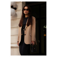 Trendyol Beige Extra Oversize Blazer Jacket