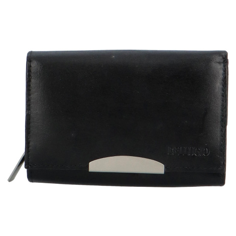 Luxusní dámská kožená peněženka Alenop, černá Sanchez