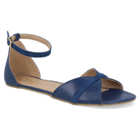 Barefoot dámské sandály Shapen - Petal Royal Blue Leather N modré