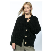 Mohutný pletený svetr na knoflíky F1745