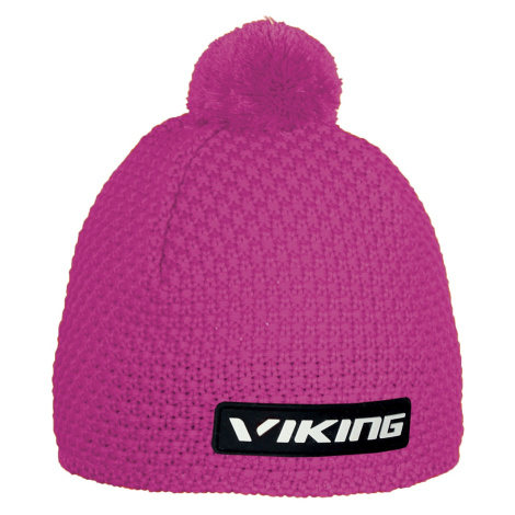 Unisex merino zimní čepice Viking BERG růžová