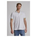 Polokošile la martina man polo s/s piquet stretch bílá