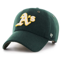 Vlněná kšiltovka 47 brand MLB Oakland Athletics zelená barva, s aplikací, B-PNTCU18WIS-DG