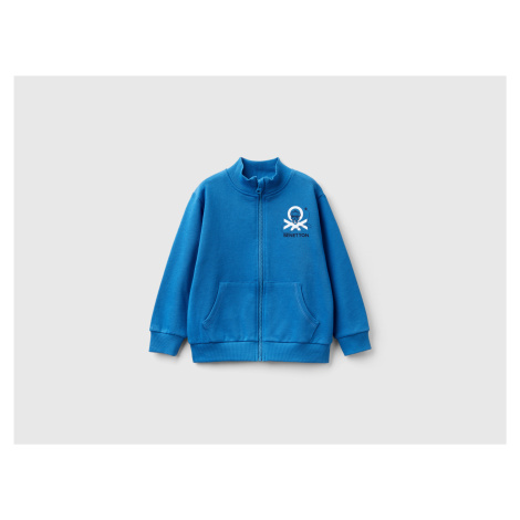 Benetton, Sweatshirt In Organic Cotton With Zip United Colors of Benetton