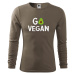 Pánské triko s potiskem Go vegan