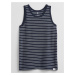 GAP Dětské tílko stripe tank top Tmavě modrá