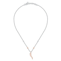 Morellato Moderní ocelový bicolor náhrdelník pro štěstí Istanti SAVZ04
