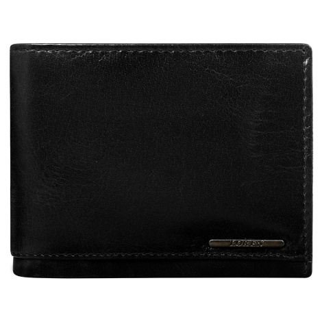Černá peněženka z pravé kůže s RFID systémem Fashionhunters