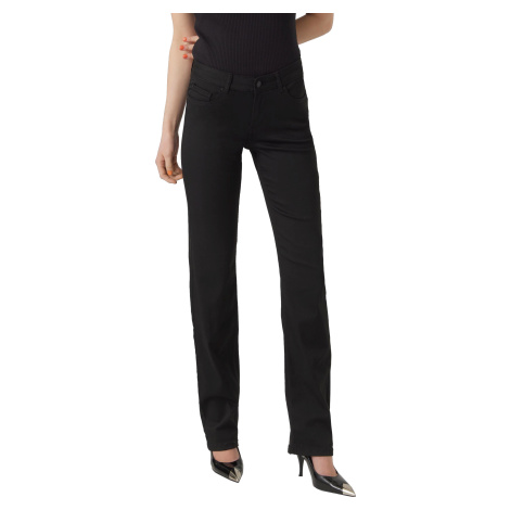 Vero Moda Dámské džíny VMDAF Straight Fit 10289169 Black XS/32