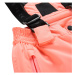 Alpine Pro Felero Dětské lyžařské kalhoty s Ptx membránou KPAB321 neon salmon