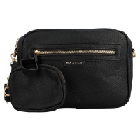 Malá trendy dámská crossbody kabelka Ilijah,  černá