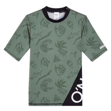 O'Neill MIX&MATCH Chlapecké koupací tričko, zelená, velikost