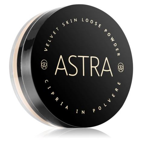 Astra Make-up Velvet Skin rozjasňující sypký pudr pro sametový vzhled pleti odstín 02 Porcelain 