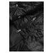 Černá dlouhá dámská bunda s opaskem (AG1-J9090)