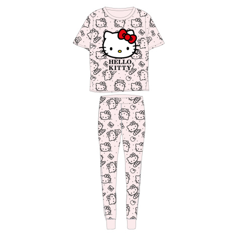 Hello Kitty - licence Dámské pyžamo - Hello Kitty 53042418, pudrová Barva: Starorůžová