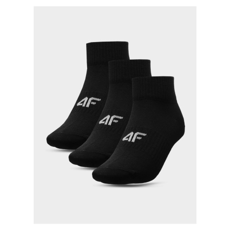 4F H4L22-SOD303 DEEP BLACK+DEEP BLACK+DEEP BLACK Ponožky EU H4L22-SOD303 DEEP BLACK