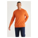 ALTINYILDIZ CLASSICS Men's Tile Standard Fit Regular Fit Crew Neck Cotton Knitwear Sweater