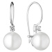Gaura Pearls Stříbrné náušnice se zirkonem a s řiční perlou Jess, stříbro 925/1000 SK21106EL Bíl