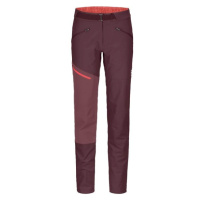 ORTOVOX BRENTA PANTS W Dámské outdoor kalhoty, vínová, velikost