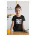 MMO Dívčí tričko Cute jednorožec Barva: Černá