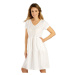 Dámské šaty s krátkým rukávem Litex 5E033 | bílá