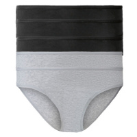 esmara® Dámské kalhotky, 5 kusů (černá/šedá)