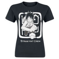 One Piece Luffy Dámské tričko černá