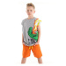 mshb&g T-rex Flame Boy T-shirt Shorts Set