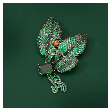 Éternelle Luxusní brož Swarovski Elements Araccia B8101-TB1239 Zelená