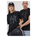 Bavlněné tričko 47brand MLB New York Yankees černá barva, hladké, BB017TEMIME544089JK