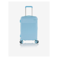Světle modrý cestovní kufr Heys Pastel S
