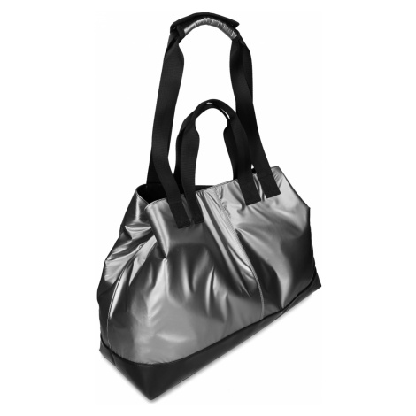 Stříbrná dámská sportovní taška