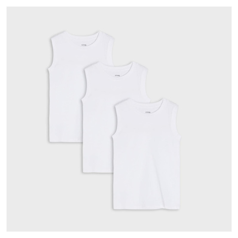 Sinsay - Sada 3 triček - Bílá
