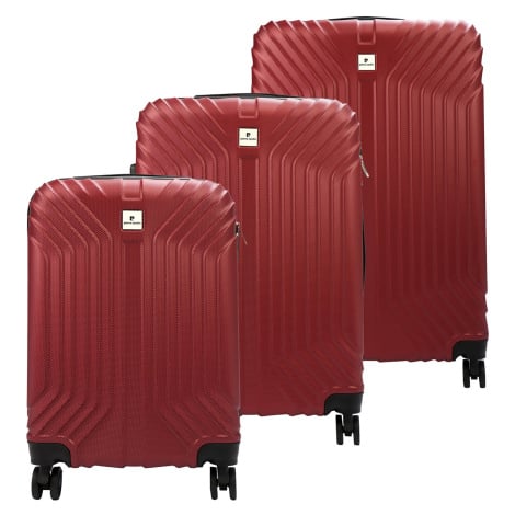 Sada cestovních kufrů Pierre Cardin MED10 x3 Z červená