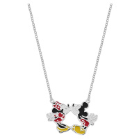 Disney Krásný stříbrný náhrdelník Mickey and Minnie Mouse NS00030SL-157.CS