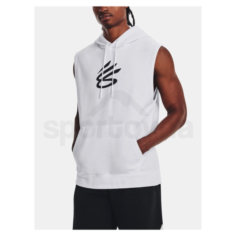 Mikina Under Armour Curry Fleece SLVLS Hoodie-WHT