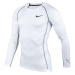 Nike PRO DRI-FIT Pánské triko s dlouhým rukávem, bílá, velikost