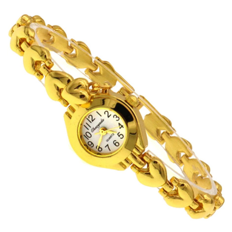 Dámské analogové hodinky s kovovým páskem TP889