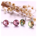 Sisi Jewelry Náušnice Swarovski Elements Amanda Rose E-ER0574(2) Růžová