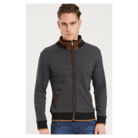 1021 DEWBERRY MEN'S SWEATSHIRT-DIAGONAL ANTHRACITE