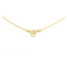 Stříbrný pozlacený náhrdelník anděl STNAH0142F