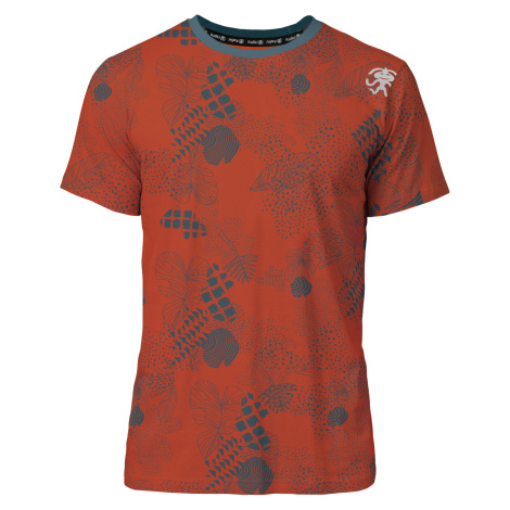 Rafiki Slack Print Pánské lezecké tričko z organické bavlny 10029732RFX mecca orange