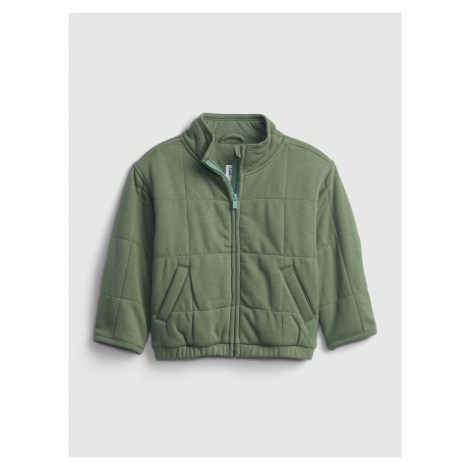 Zelená holčičí bunda quilted jacket GAP