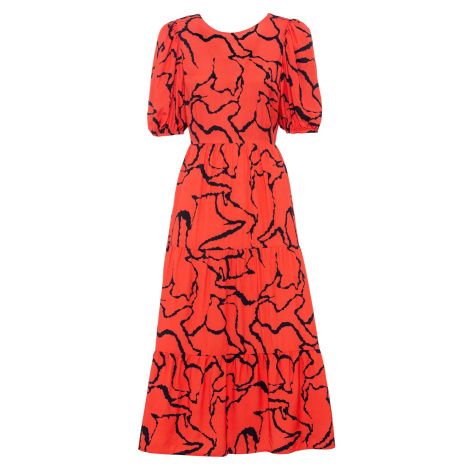 Bonprix BODYFLIRT šaty s ozdobnými zády Barva: Červená, Mezinárodní