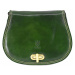 Dámská kožená kabelka s klopnou Arteddy - zelená