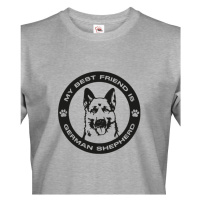 Pánské tričko Německý ovčák  -  dárek pro milovníky psů