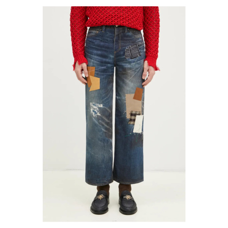Džíny Andersson Bell Patchwork Printed Denim Trompe L`Oeil apa789u
