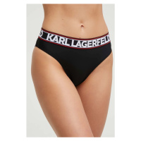 Plavkové kalhotky Karl Lagerfeld černá barva